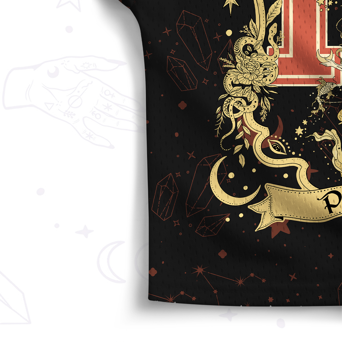 Purplehecate Pisces' Astral Mirage Zodiac Crop Sports Jersey