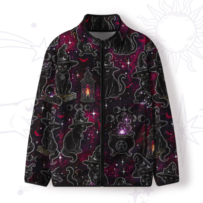 Purplehecate Brewing Black Cat Full Zip Fleece Jacket