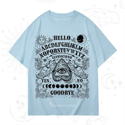 Purplehecate Hello Goodbye Witch Ouija Board Christmas T-Shirt