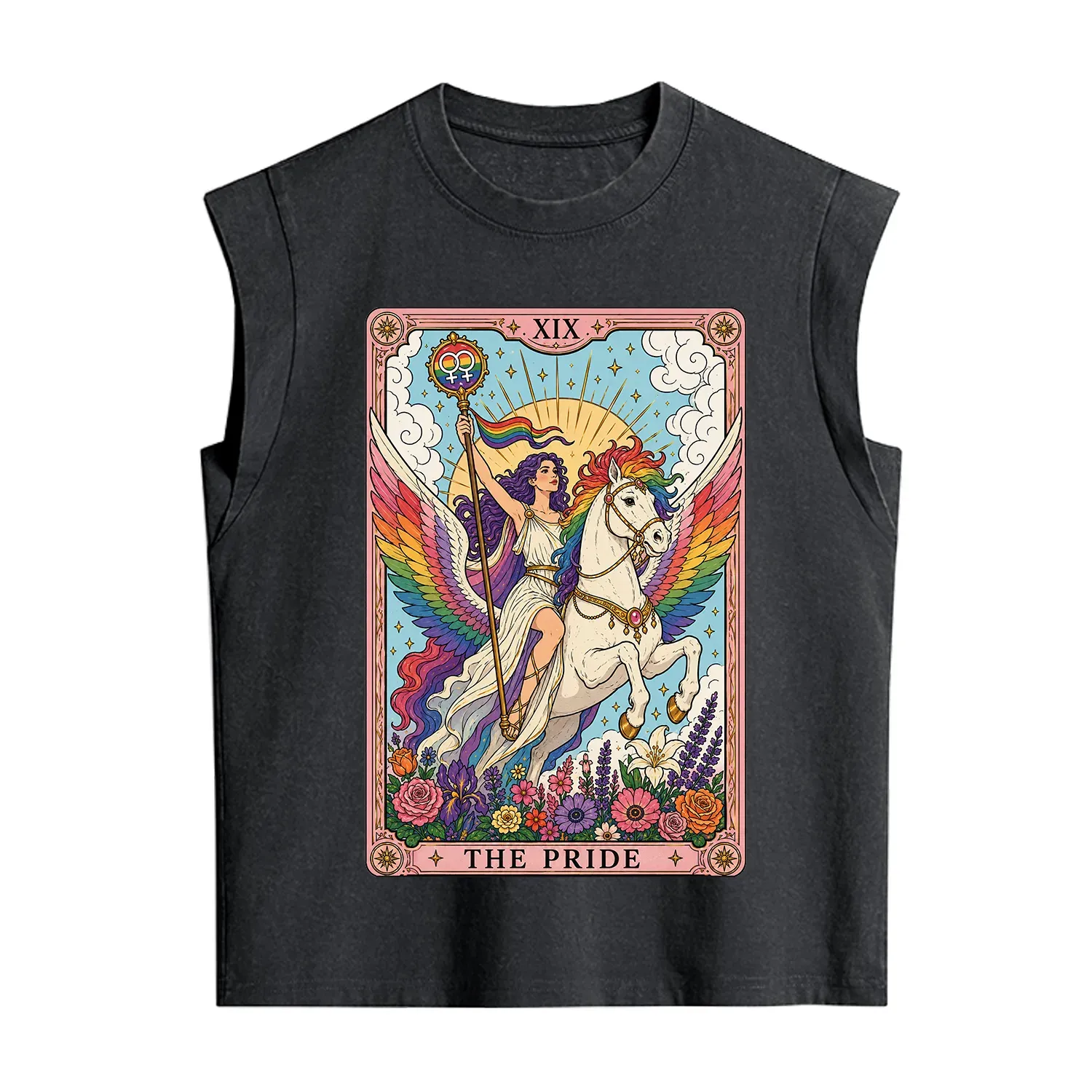 Purplehecate The Pride Tarot Card Vintage Washed Tank