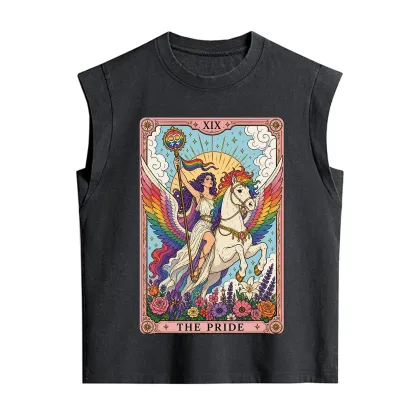 Purplehecate The Pride Tarot Card Vintage Washed Tank