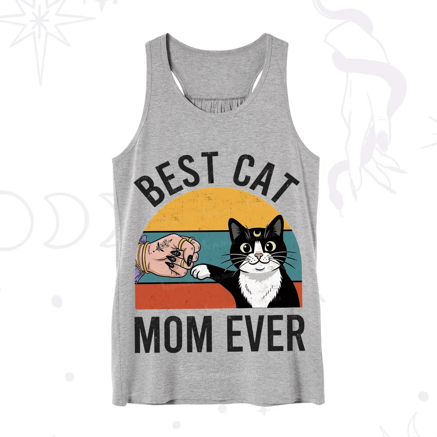 Purplehecate Best Cat Mom Ever Tank