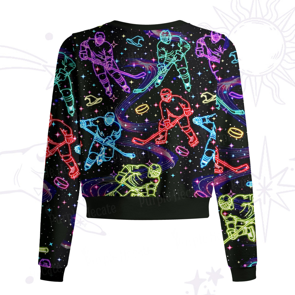 Purplehecate Neon Night Hockey Knit Cardigan