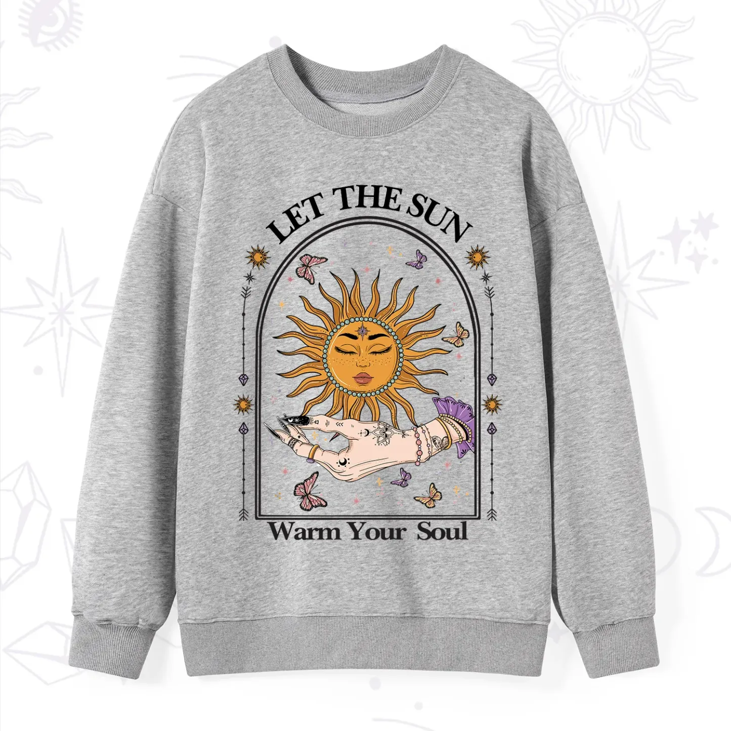 Purplehecate Let The Sun Warm Your Soul Sweatshirt