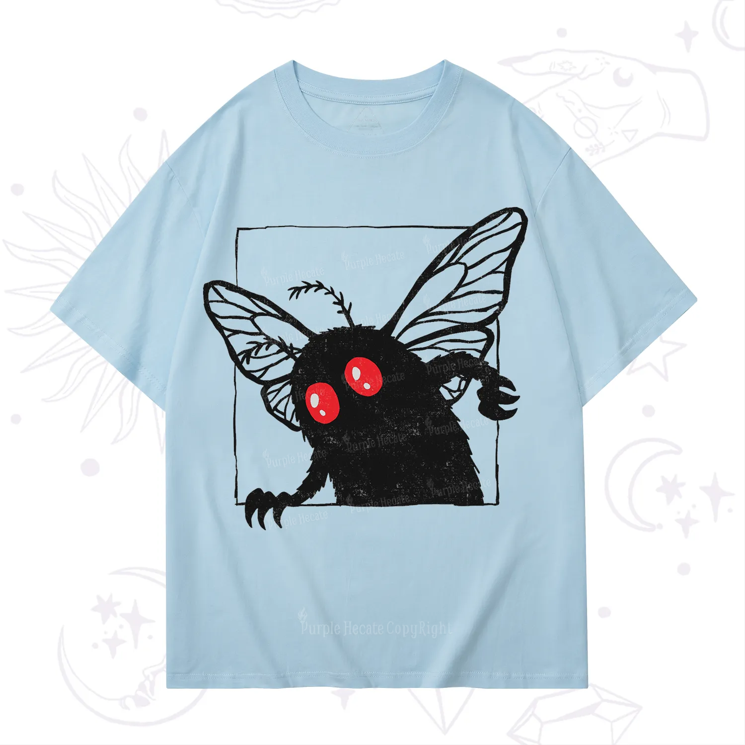 Purplehecate The Curious Mothman T-Shirt