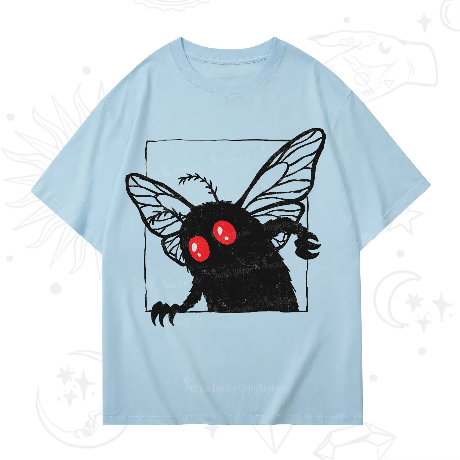 Purplehecate The Curious Mothman T-Shirt