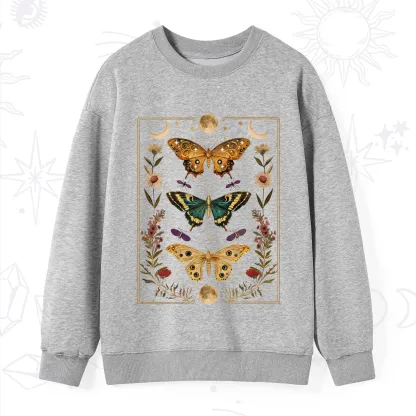 Purplehecate Sun and Moon Butterfly Sweatshirt