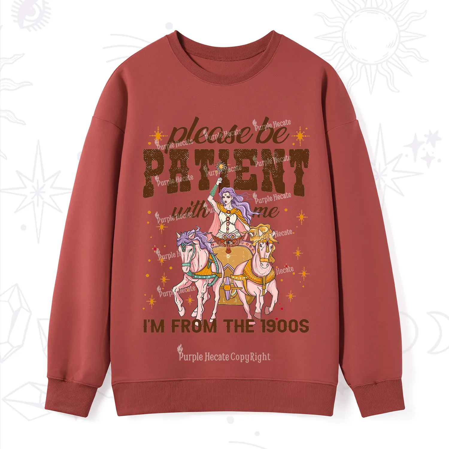 Purplehecate Please Be Patient With Me I'm From The 1900s Sweatshirt