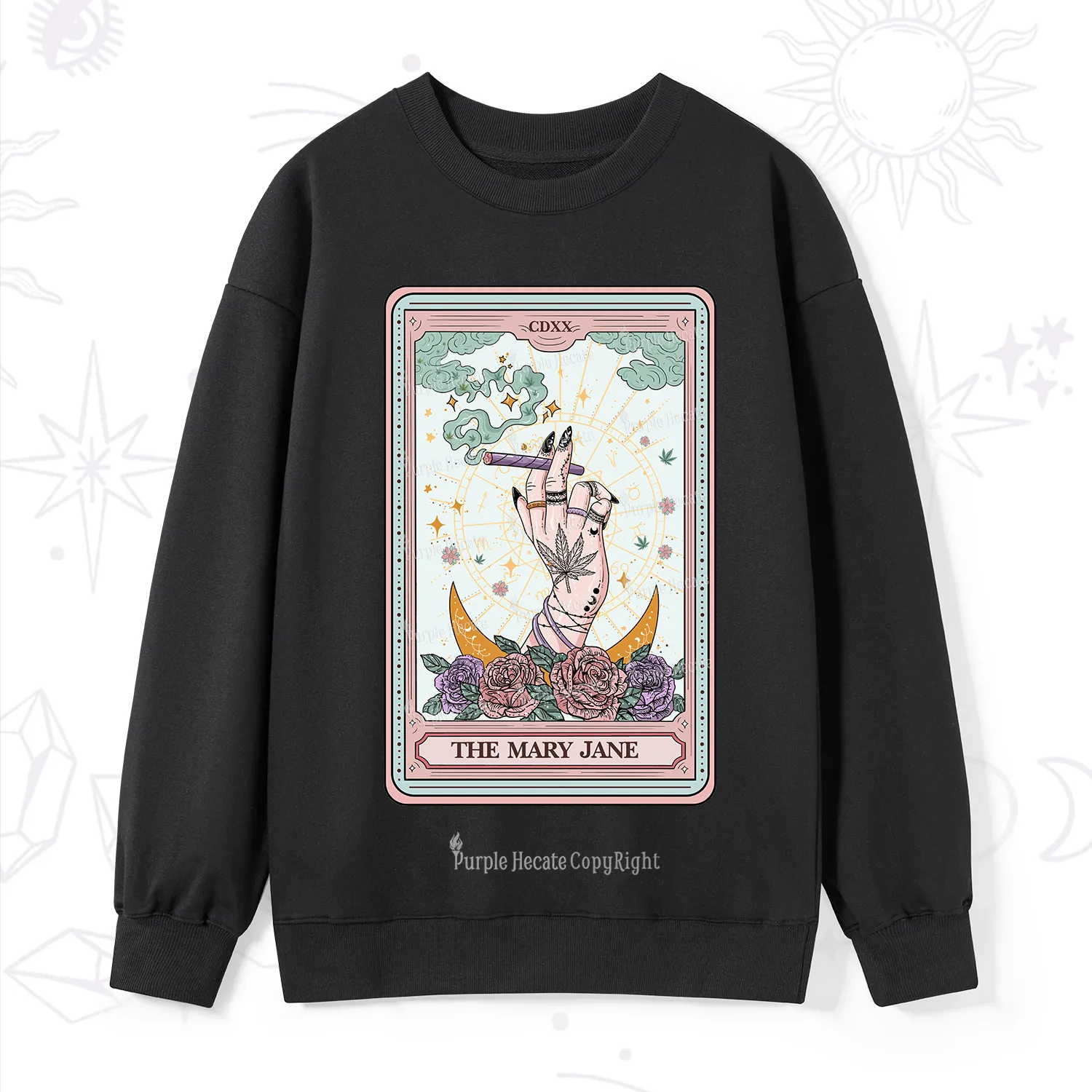 Purplehecate The Mary Jane Tarot Sweatshirt