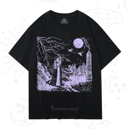 Purplehecate Black Moon Witch Spell Casting T-Shirt