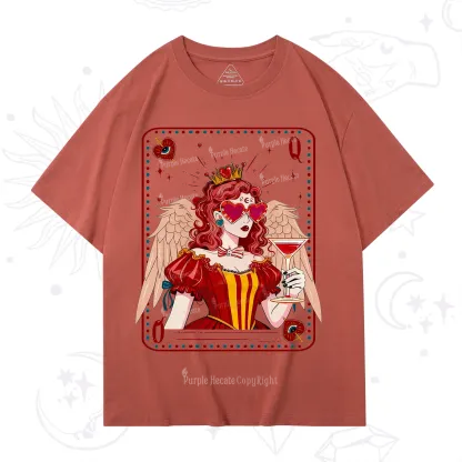 Purplehecate Queen of Hearts Angel Graphic T-Shirt