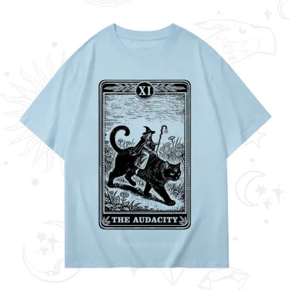 Purplehecate The Audacity Wizard Cat Tarot T-Shirt