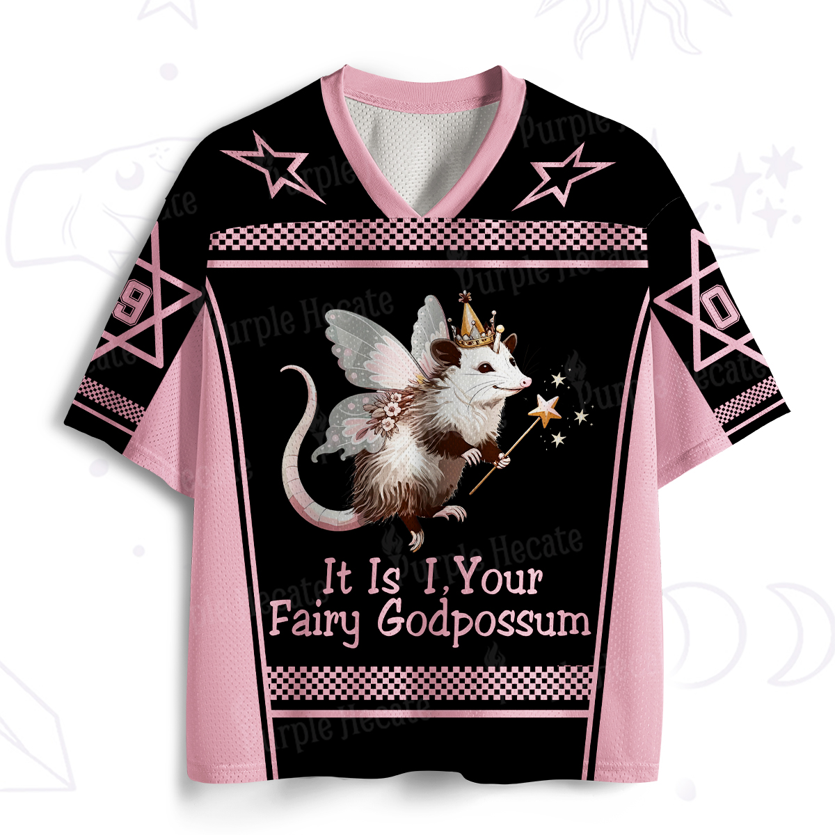 Purplehecate It Is I Your Fairy Godpossum Mesh Jersey