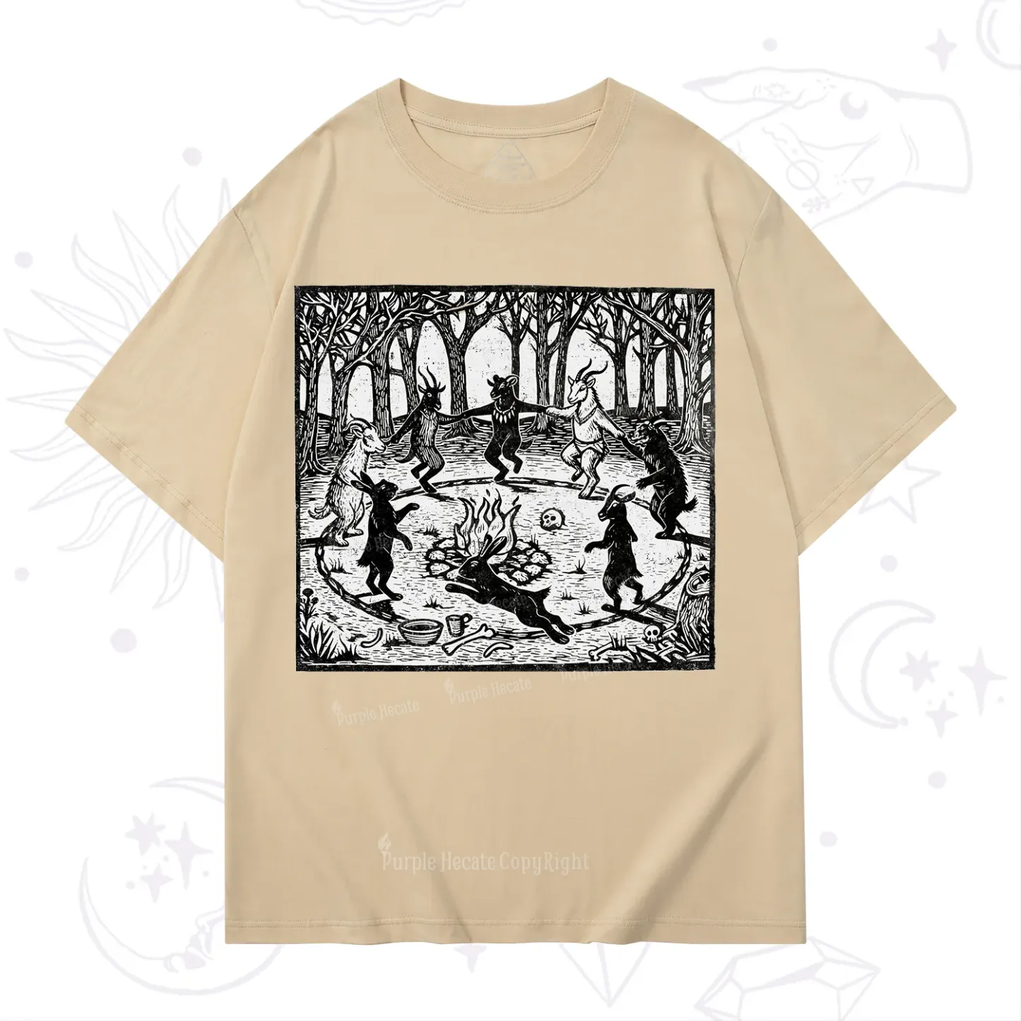 Purplehecate Woodland Rites of the Black Goat T-Shirt