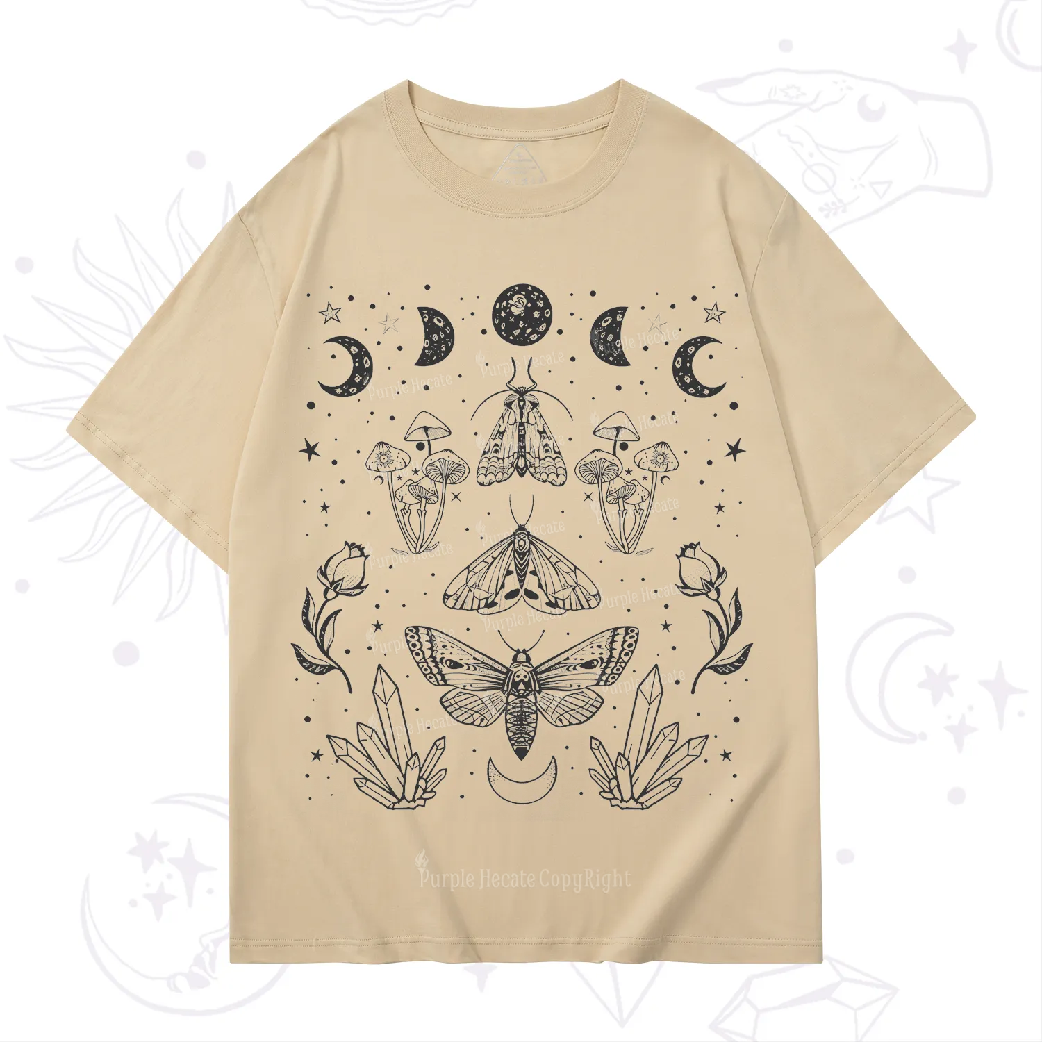 Purplehecate Mystical Moth T-Shirt
