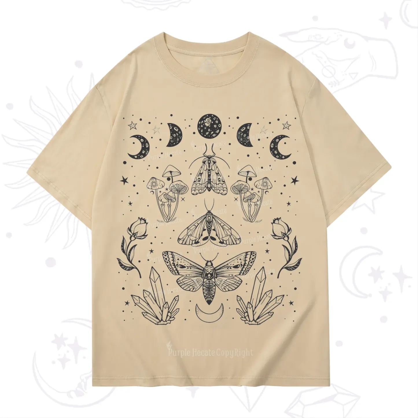 Purplehecate Mystical Moth T-Shirt
