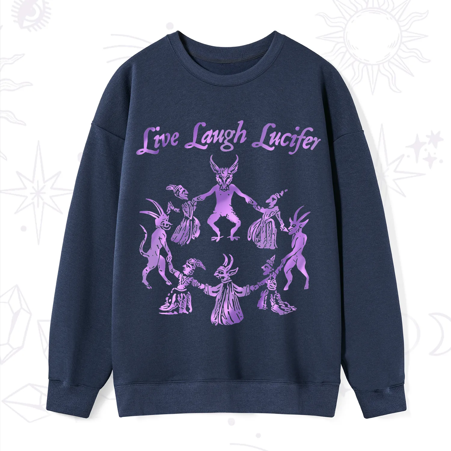 Purplehecate Live Laugh Lucifer Satanic Sweatshirt
