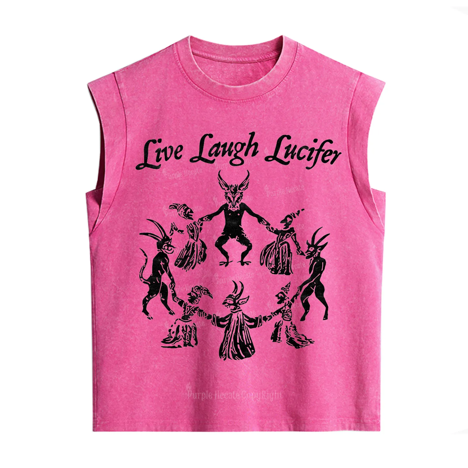 Purplehecate Live Laugh Lucifer Vintage Washed Tank