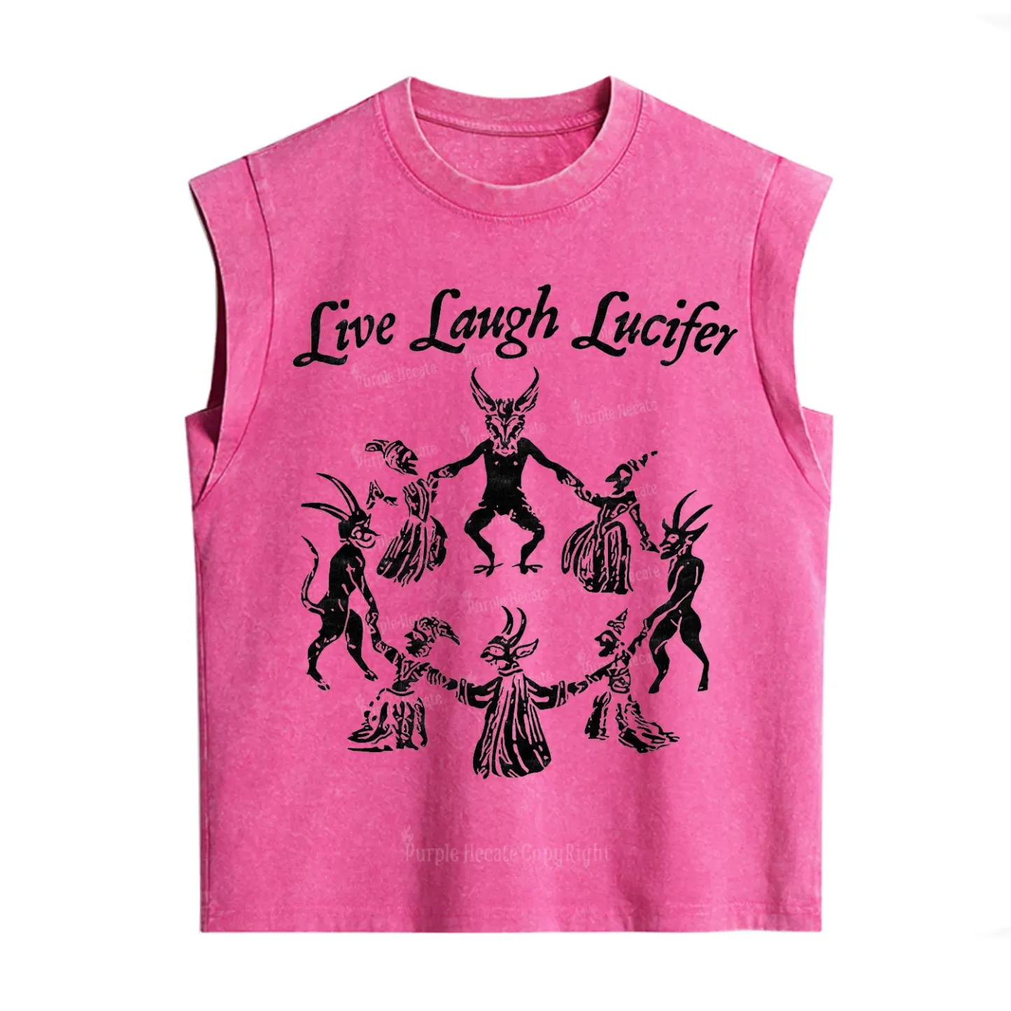 Purplehecate Live Laugh Lucifer Vintage Washed Tank