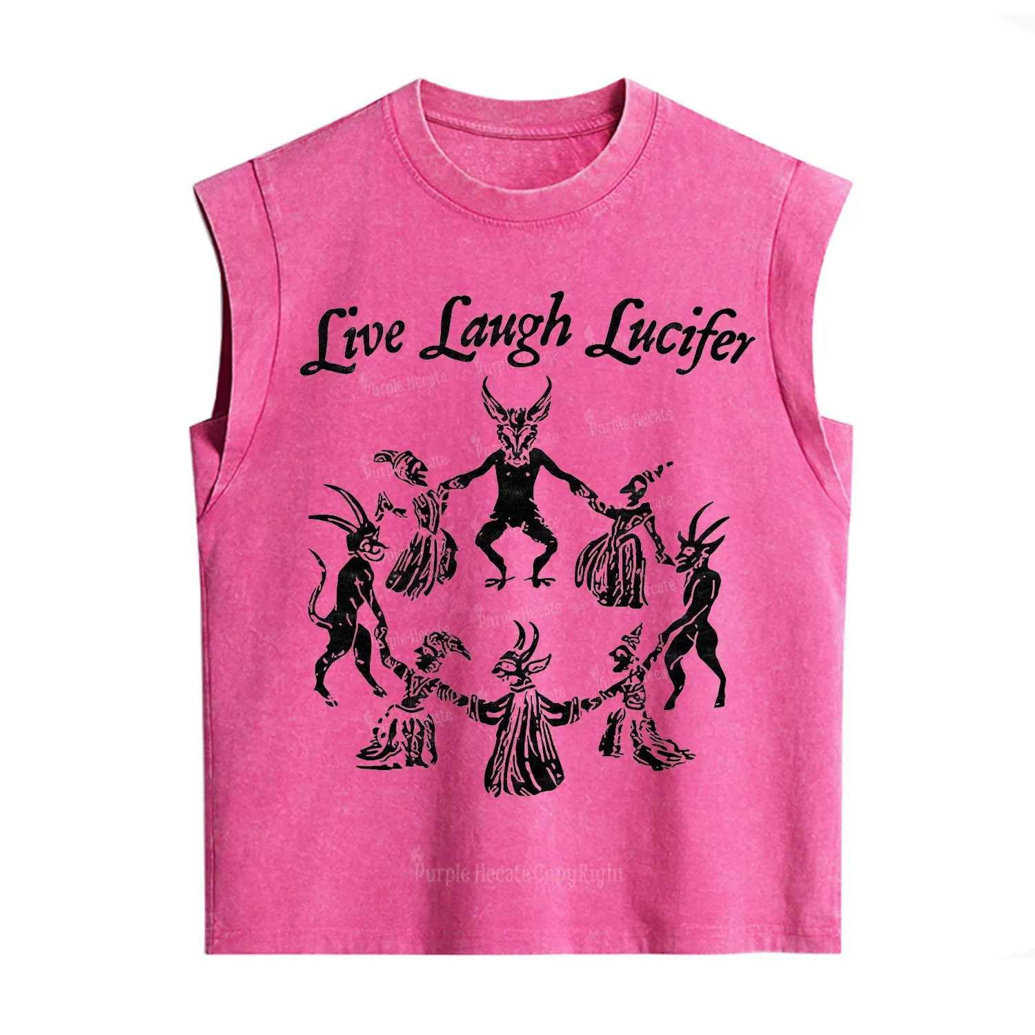 Purplehecate Live Laugh Lucifer Vintage Washed Tank
