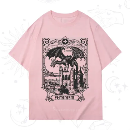 Purplehecate Medieval Feminist Dragon T-Shirt