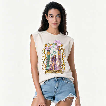 Purplehecate The High Priestess Goddess Vintage Washed Tank