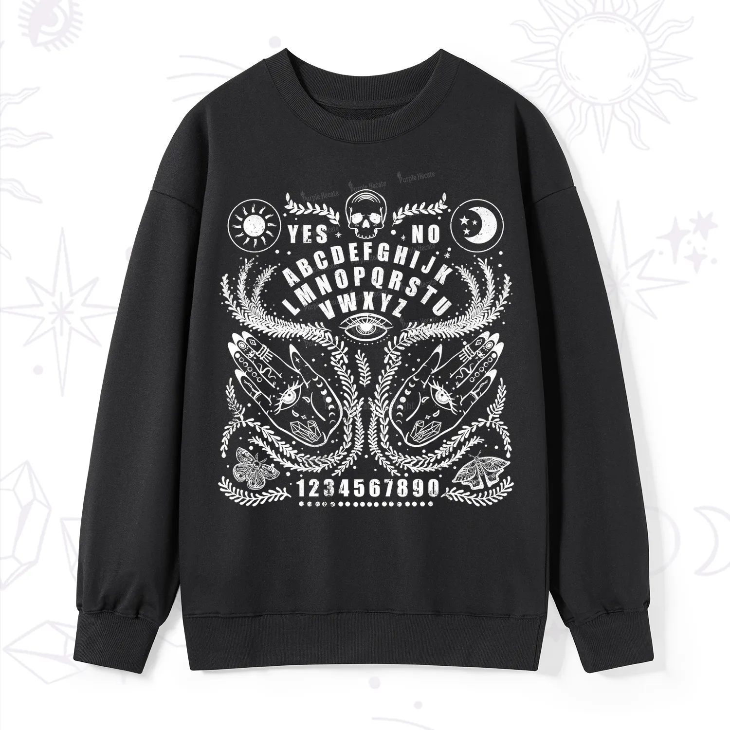 Purplehecate Ouija Spirit Board Sweatshirt