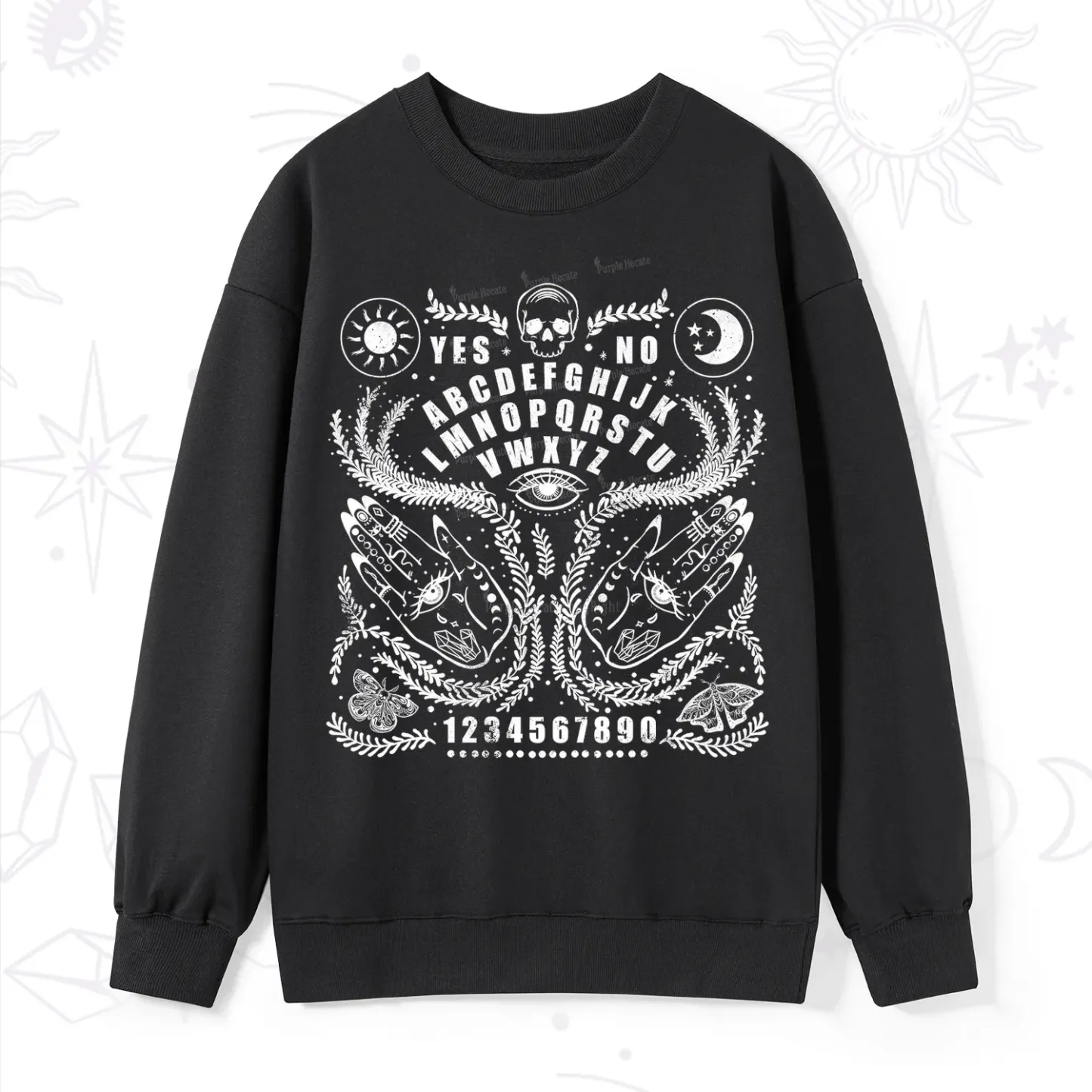 Magic Purplehecate Ouija Spirit Board Sweatshirt