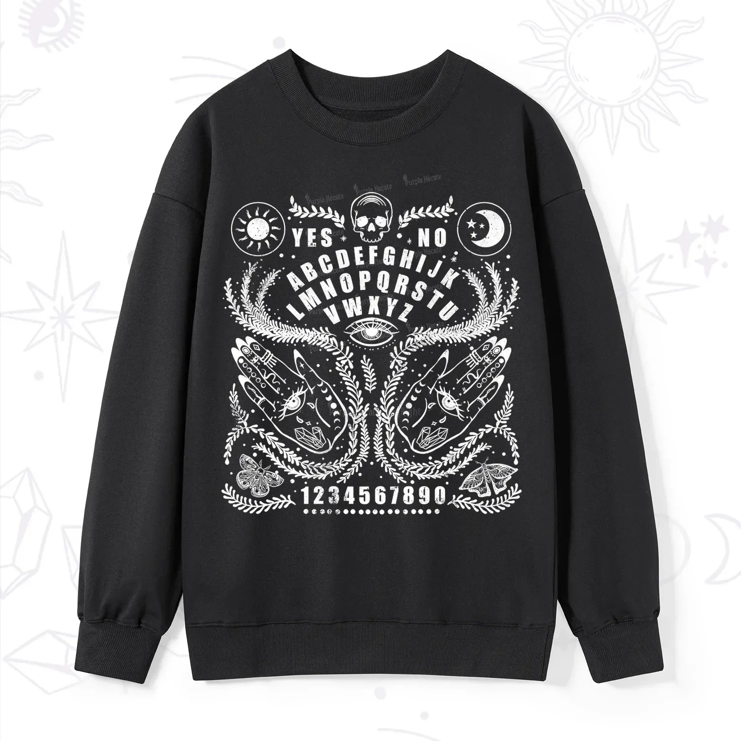 Magic Purplehecate Ouija Spirit Board Sweatshirt
