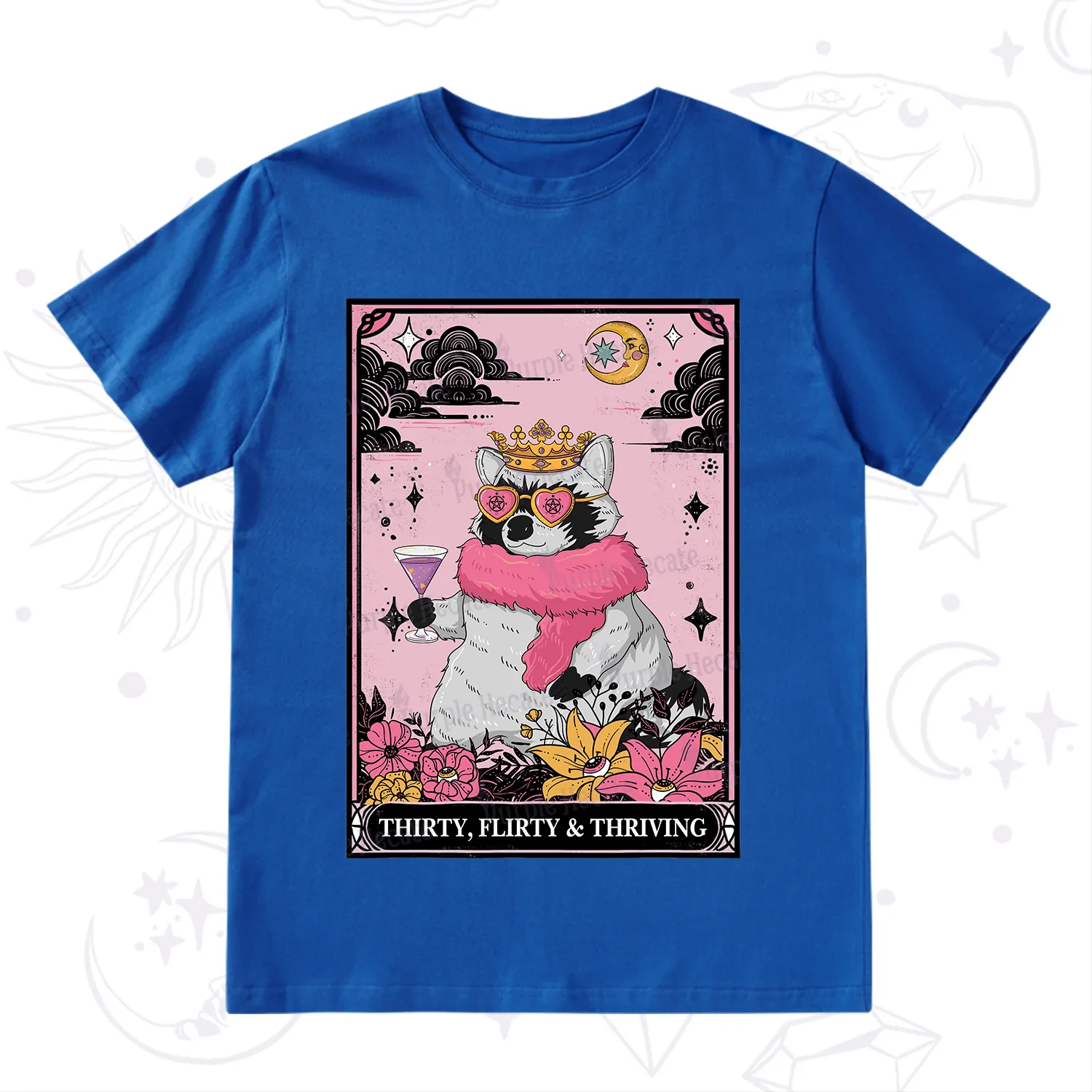 Purplehecate The Thirty Flirty Thriving Oracle Card T-Shirt