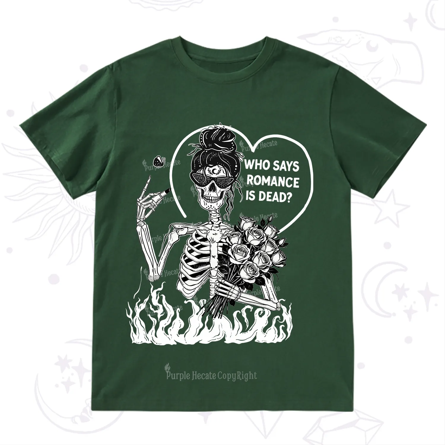 Purplehecate Who Says Romnace Is Dead T-Shirt