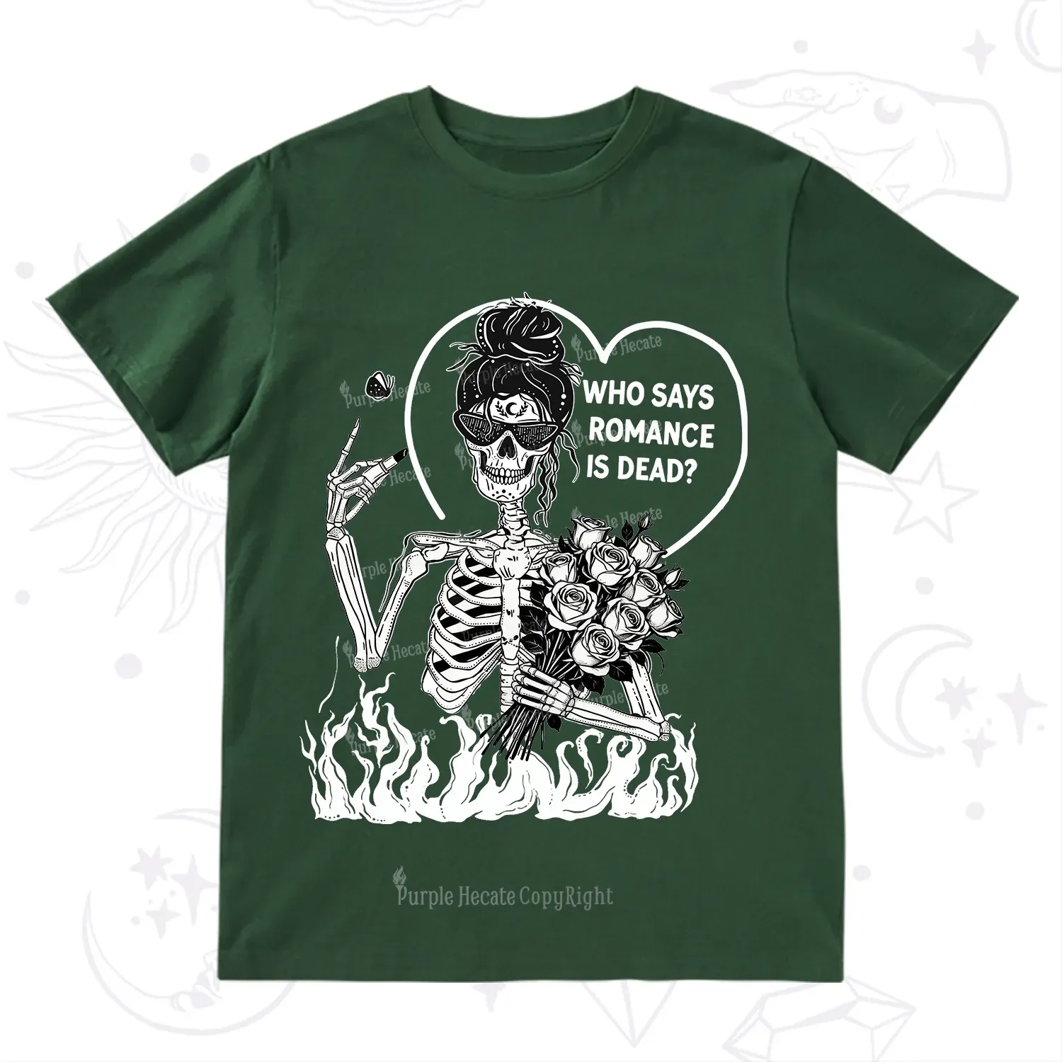 Purplehecate Who Says Romnace Is Dead T-Shirt