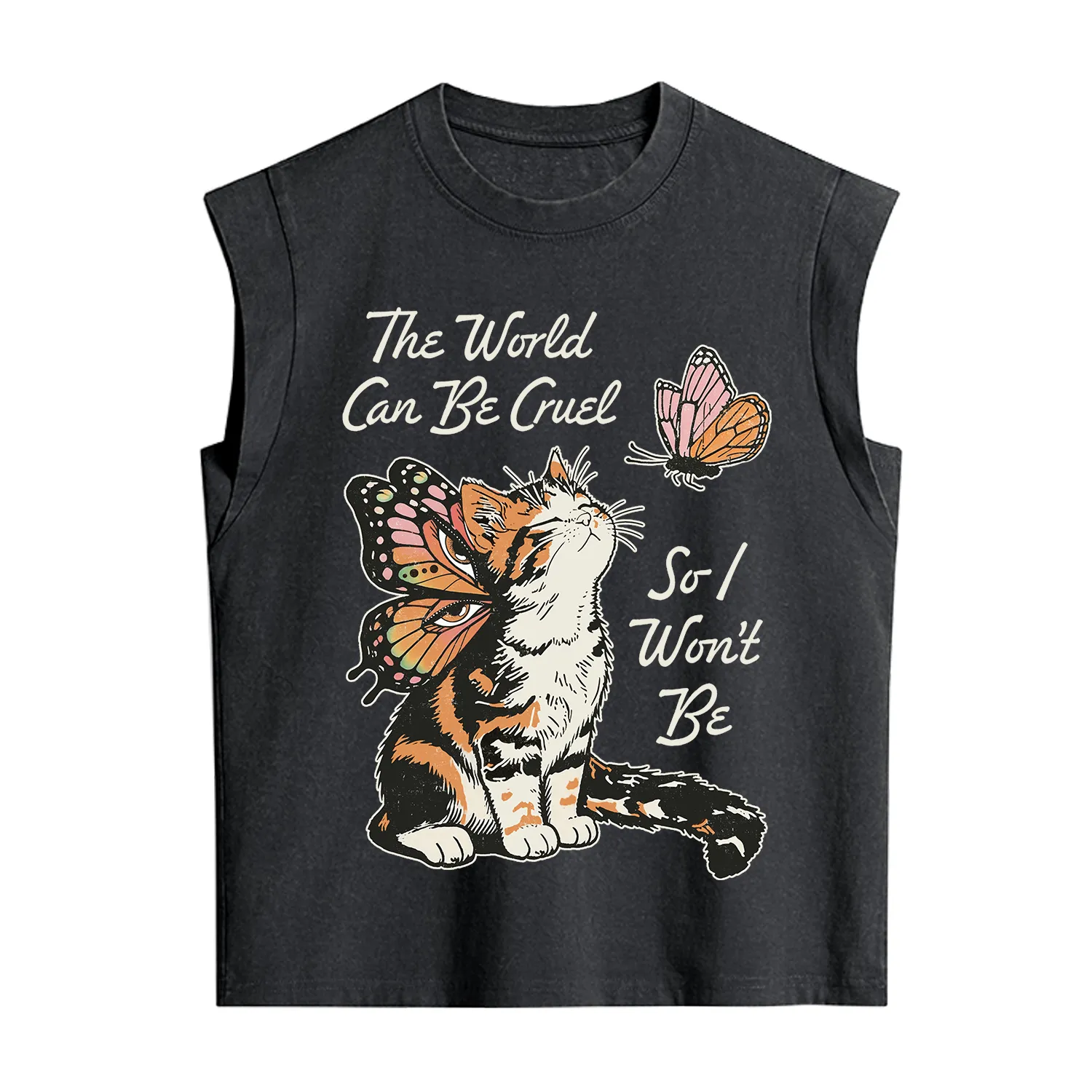 Purplehecate The World Can Be Cruel So I Won't Be Vintage Washed Tank
