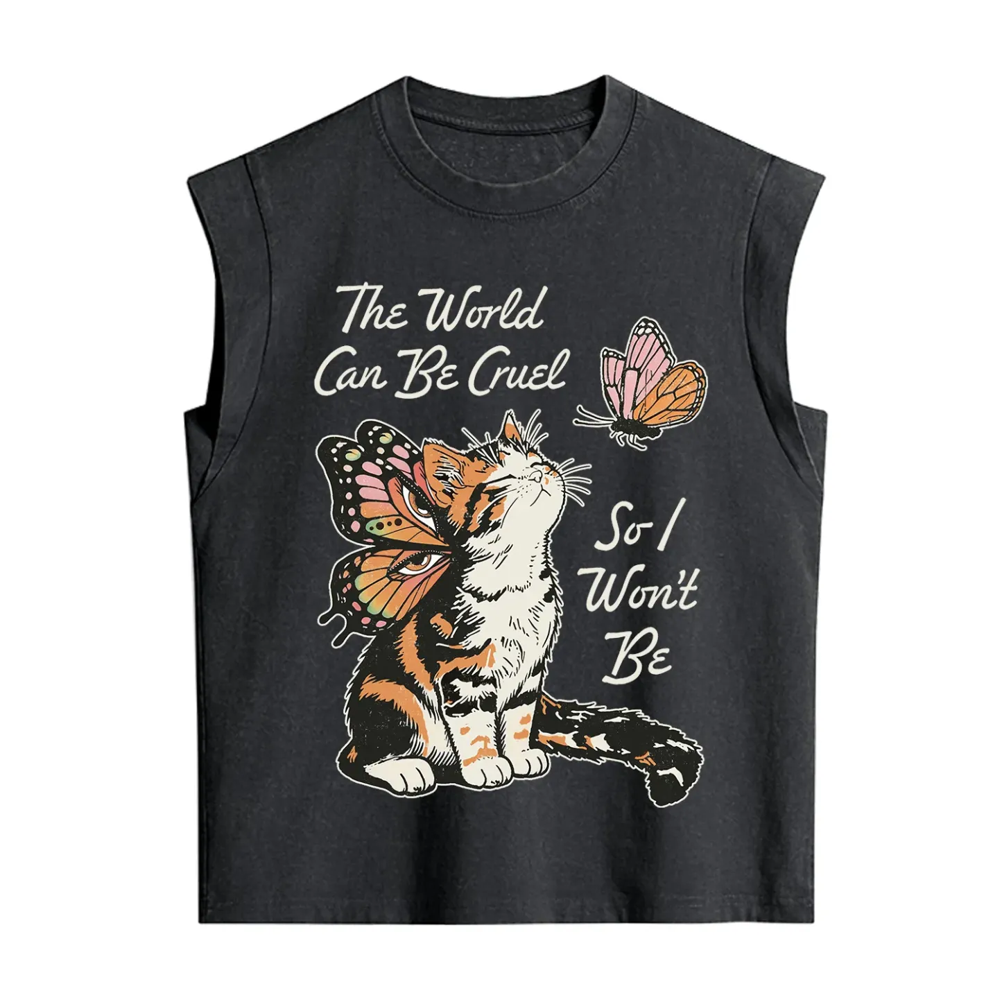 Purplehecate The World Can Be Cruel So I Won't Be Vintage Washed Tank