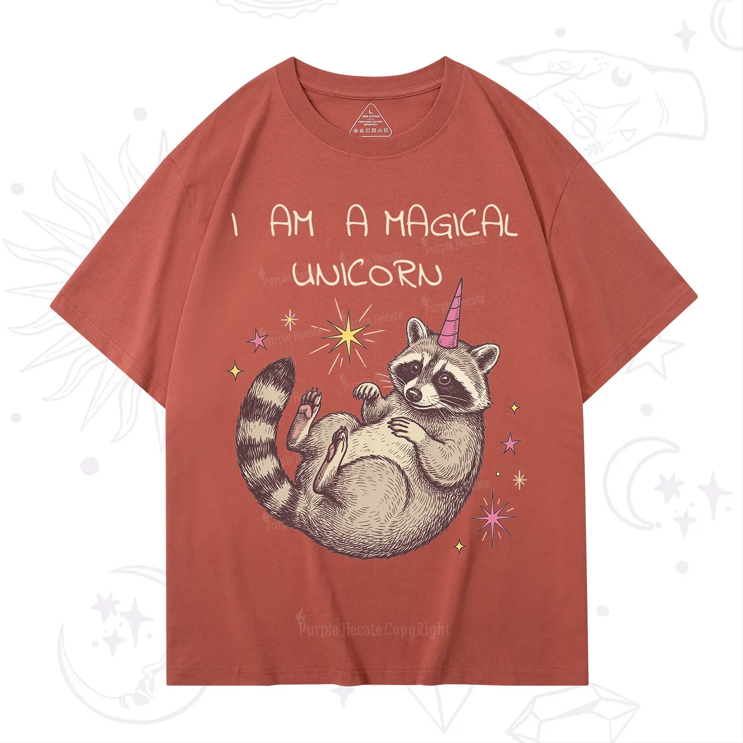 Purplehecate I Am A Magical Unicorn Raccoon T-Shirt