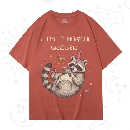 Purplehecate I Am A Magical Unicorn Raccoon T-Shirt