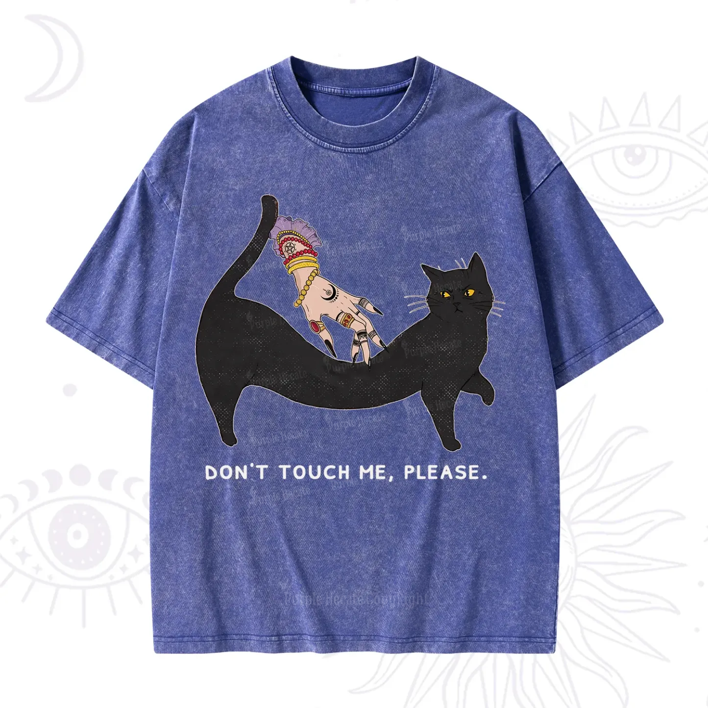 Purplehecate Don't Touch Me Washed T-Shirt