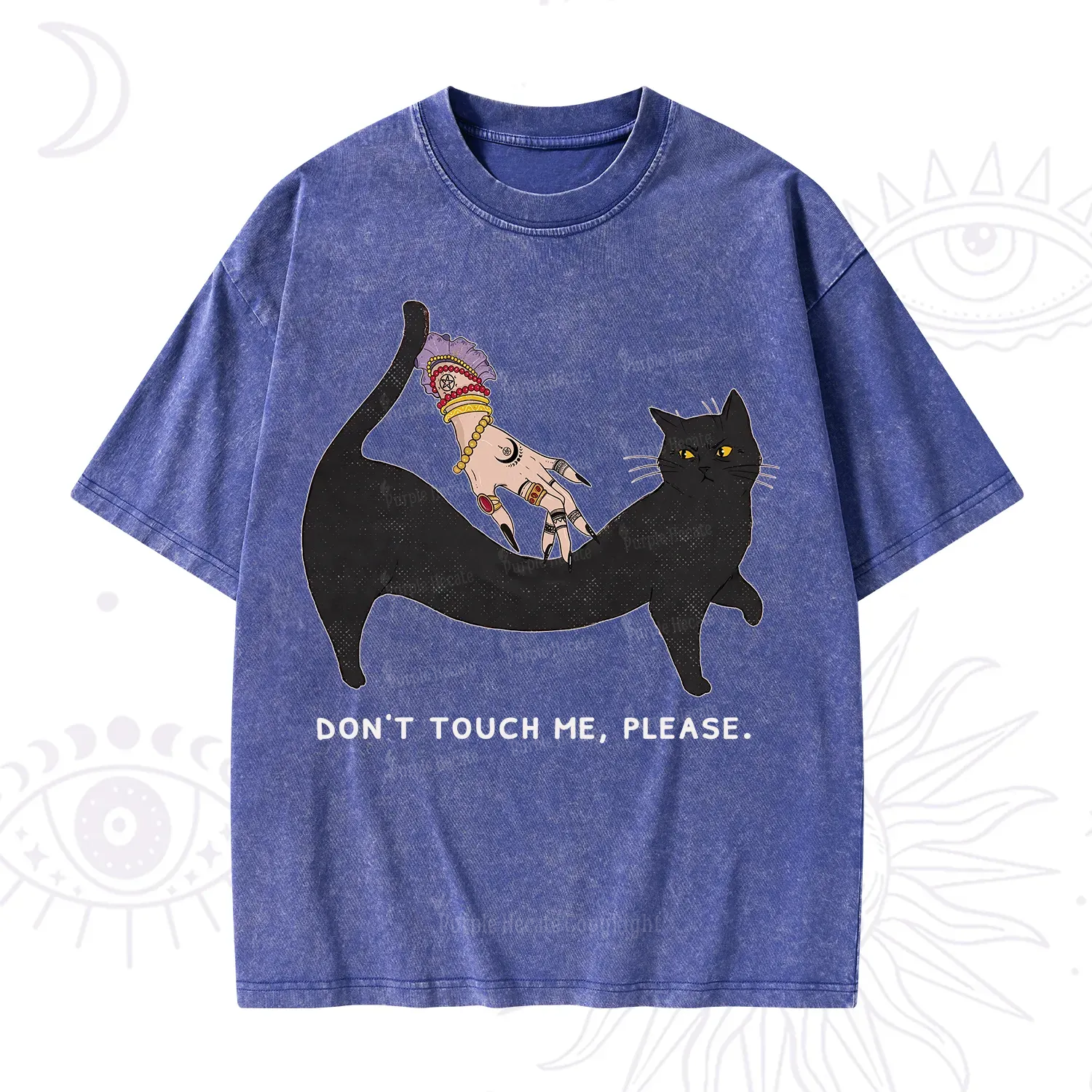 Purplehecate Don't Touch Me Washed T-Shirt