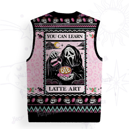 Purplehecate The You Can Learn Latte Art Ugly Sweater Vest