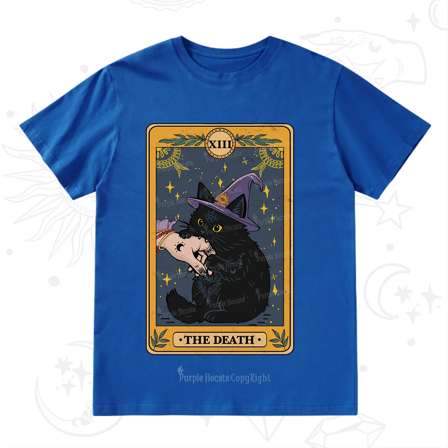 Purplehecate The Black Cat Death Tarot T-Shirt