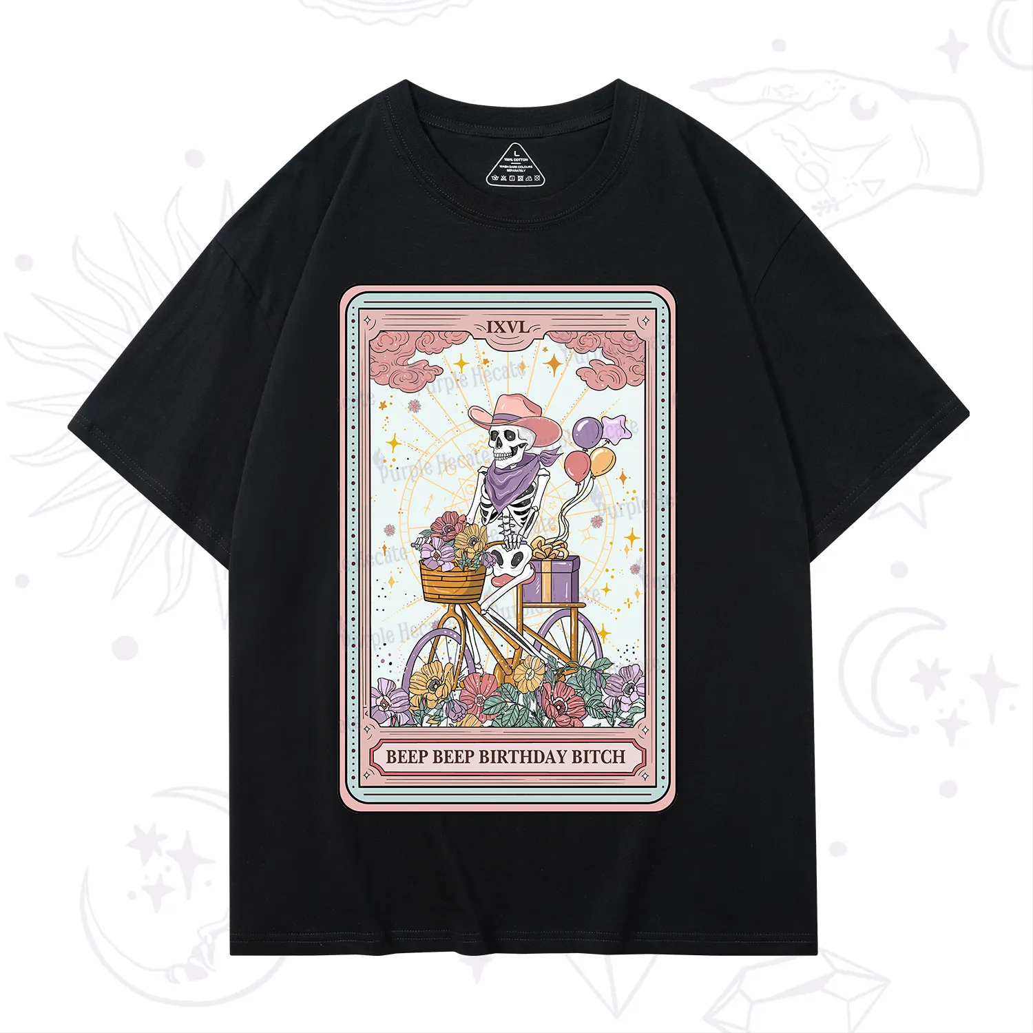 Purplehecate The Beep Beep Birthday Bitch Tarot T-Shirt