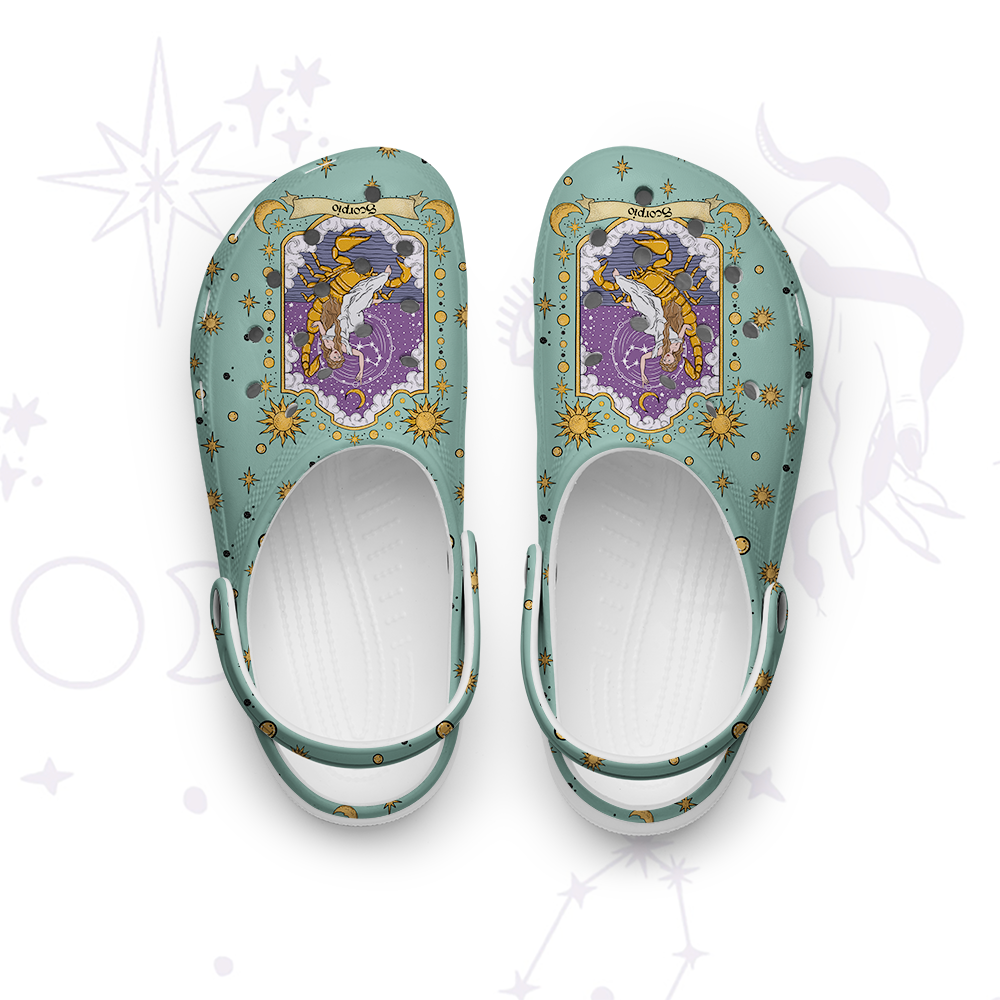 Purplehecate Scorpio Zodiac Rubber Clogs
