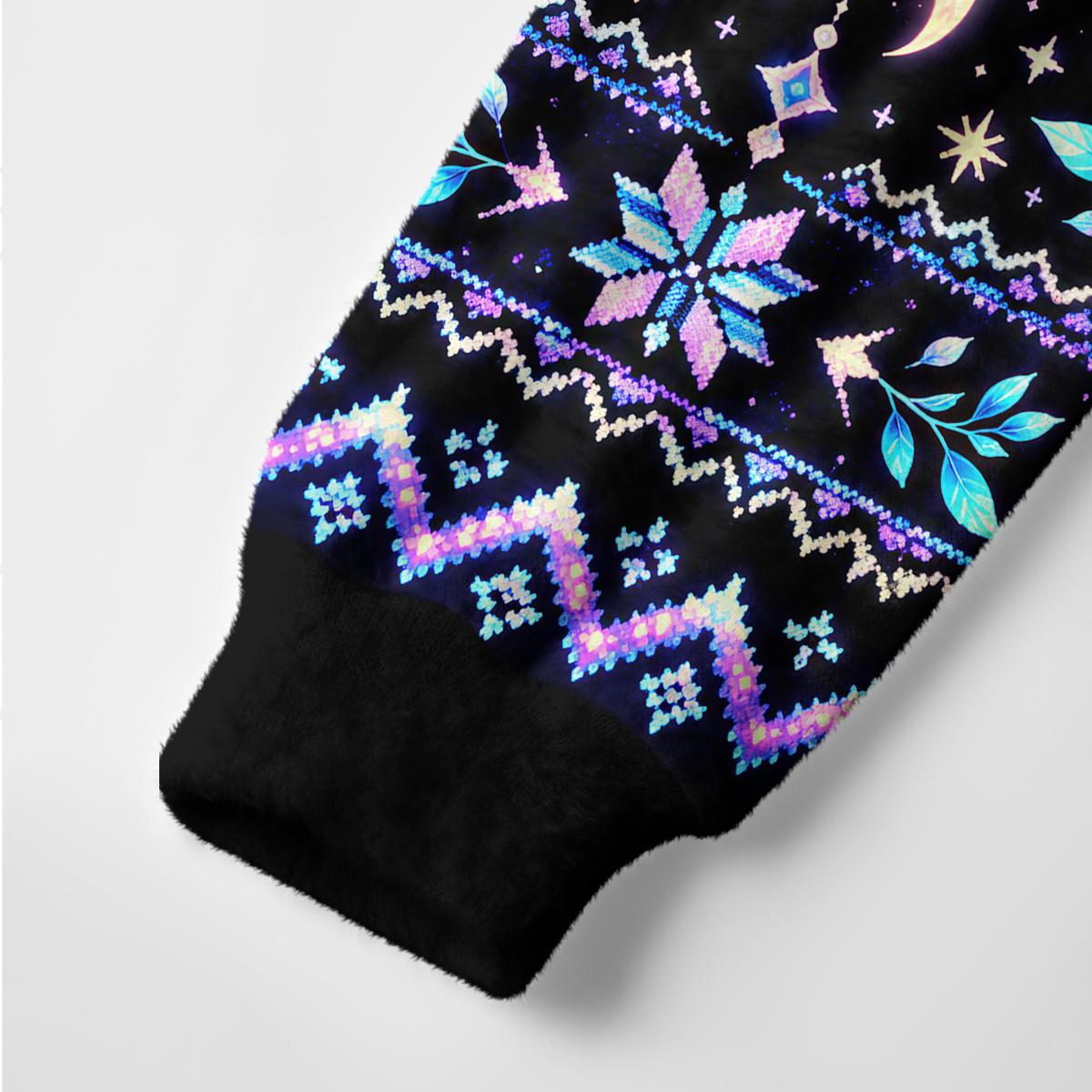 Purplehecate Aurora Magic Raccoon Moonlight Ugly Cardigan Sweaters