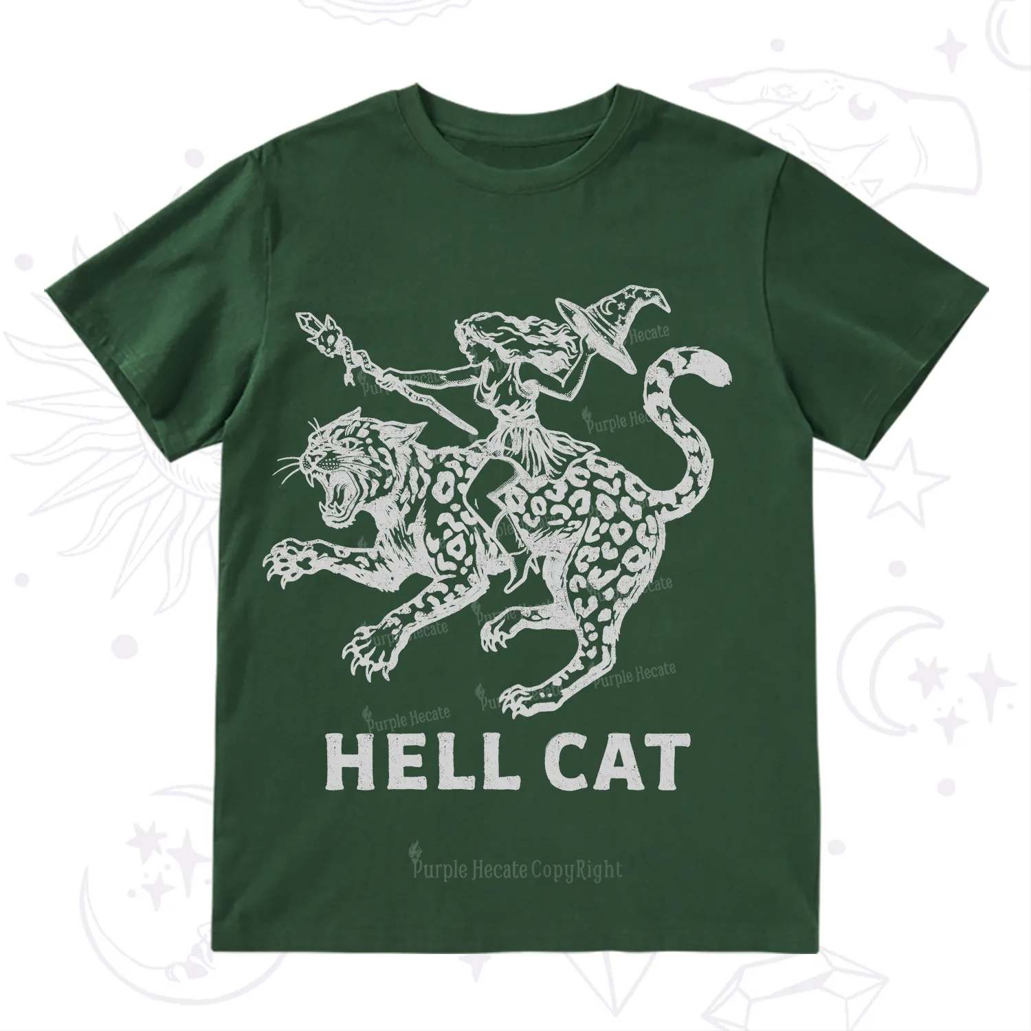 Purplehecate Hex Girl Hell Cat T-Shirt