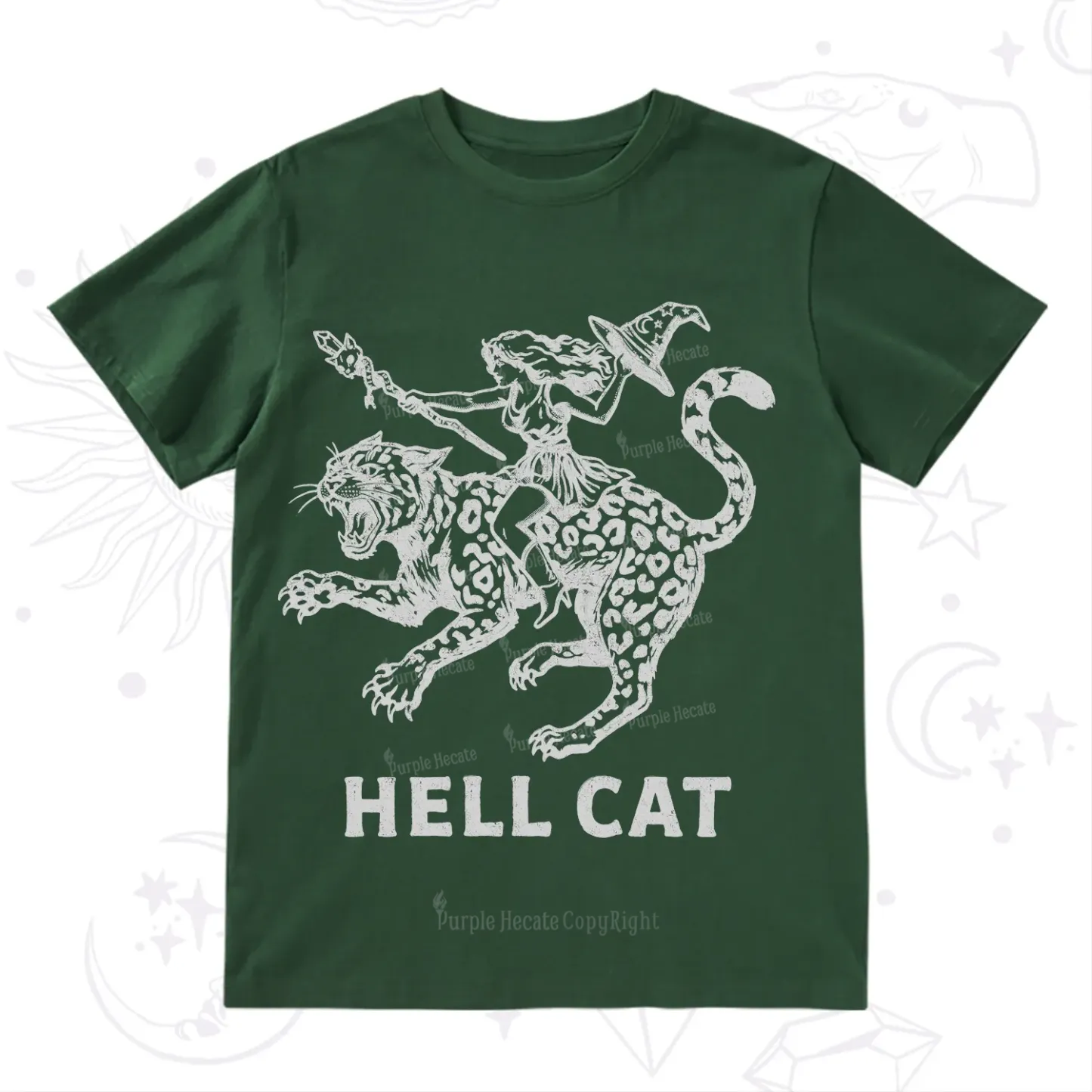 Purplehecate Hex Girl Hell Cat T-Shirt