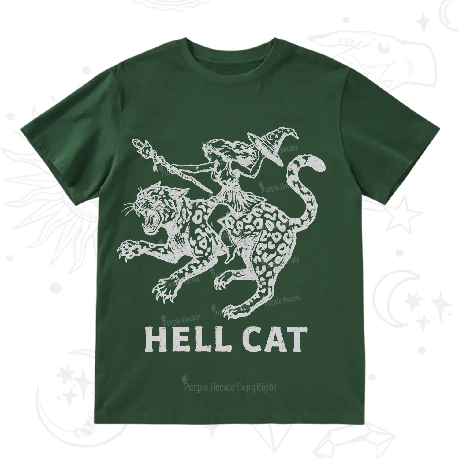 Purplehecate Hex Girl Hell Cat T-Shirt
