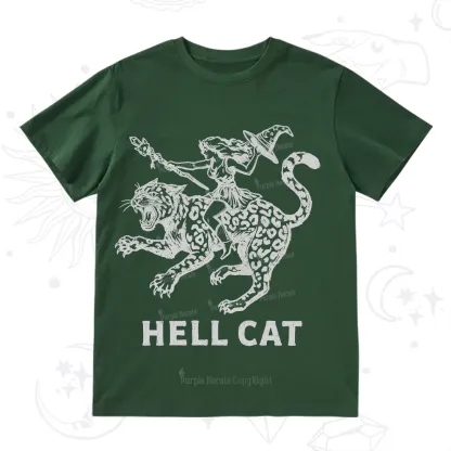 Purplehecate Hex Girl Hell Cat T-Shirt