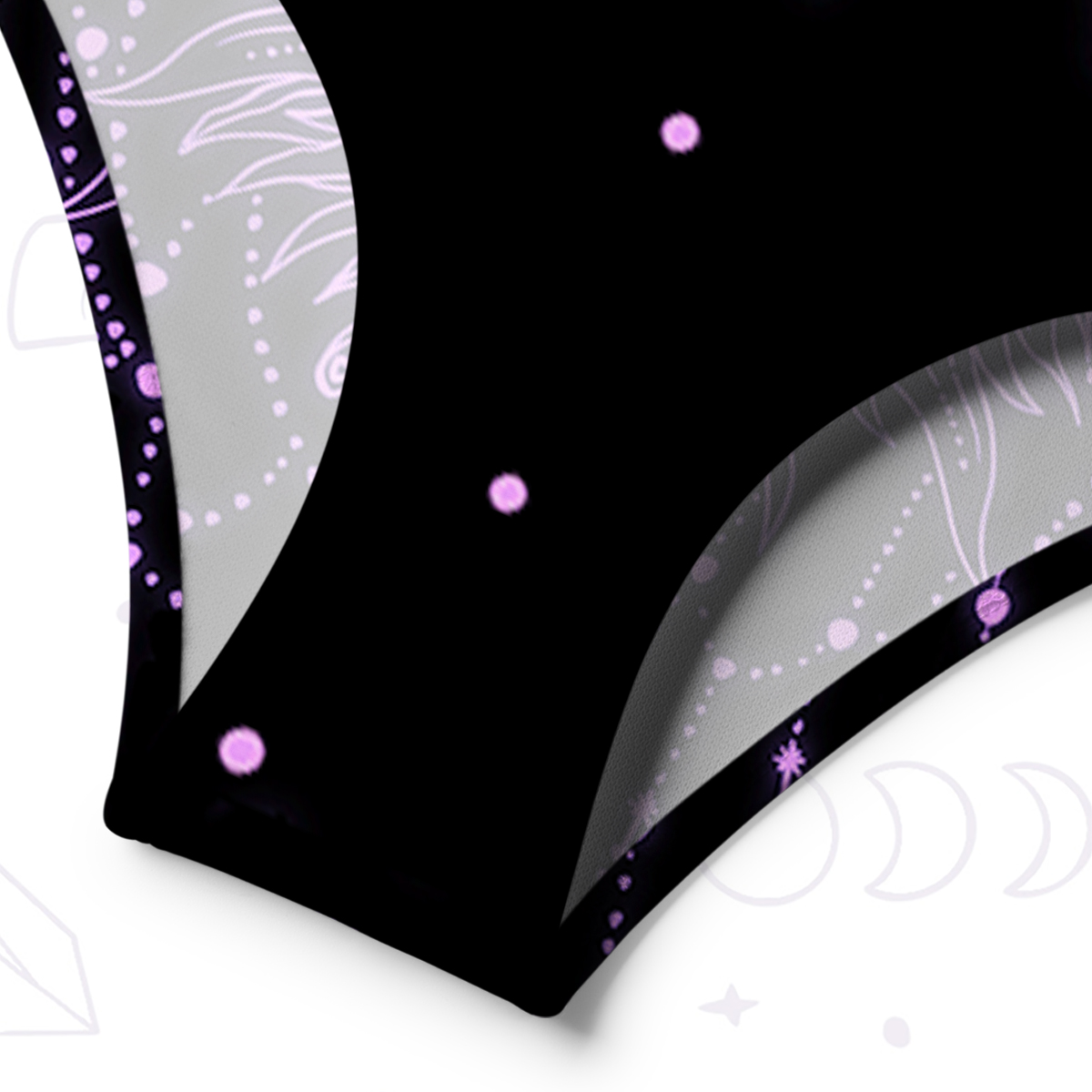 Purplehecate Radiance Of Sun And Moon One-Shoulder One-Piece Swimsuit