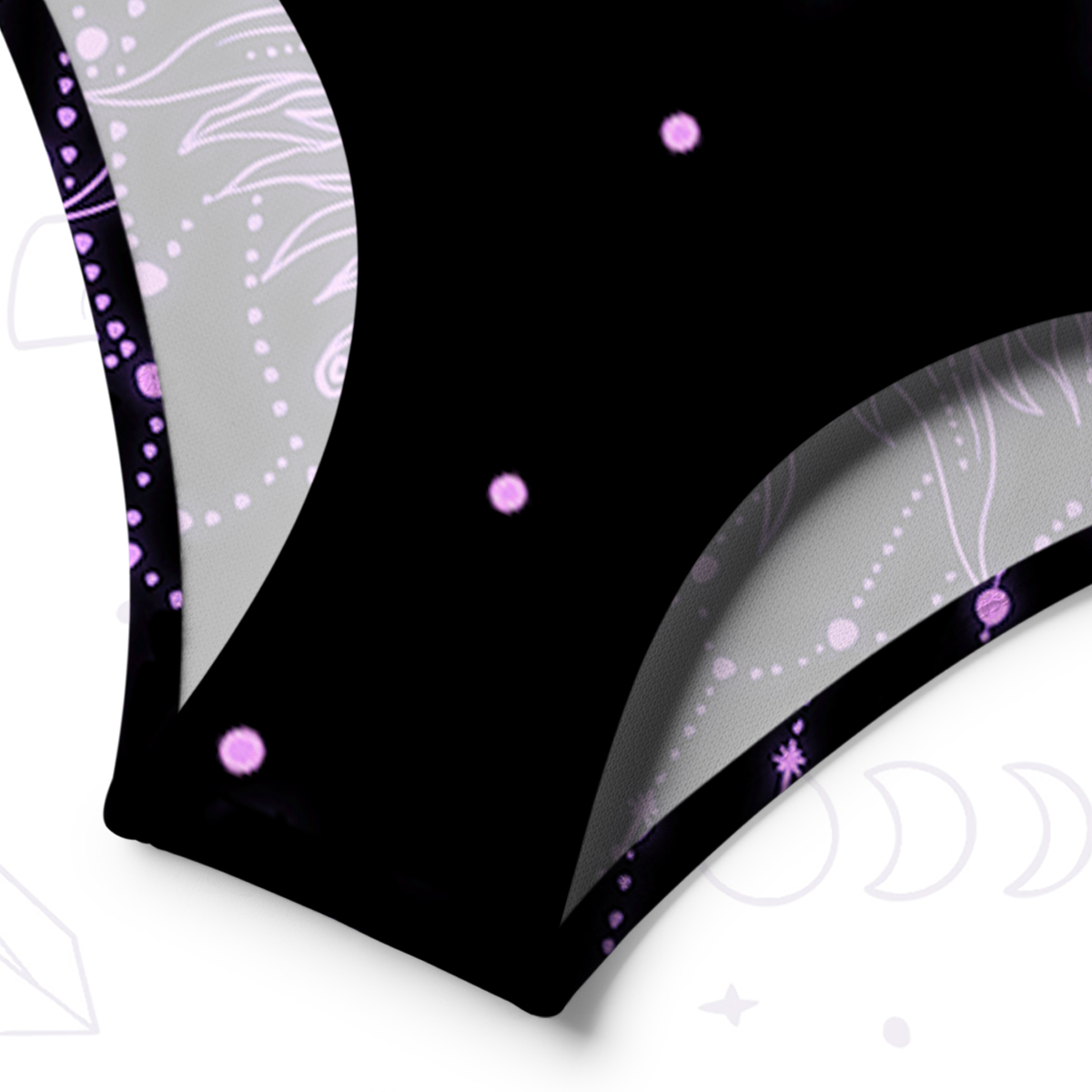 Purplehecate Radiance Of Sun And Moon One-Shoulder One-Piece Swimsuit