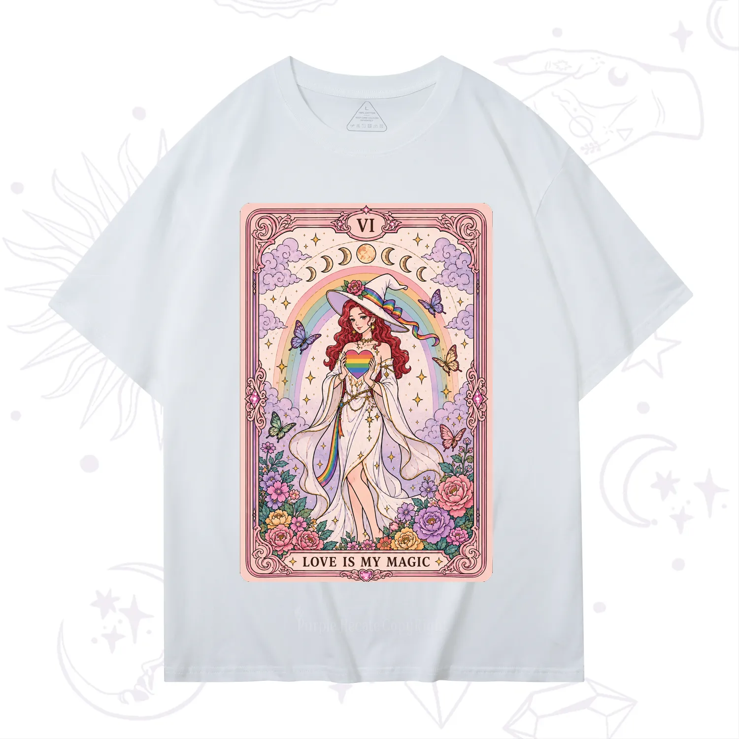 Purplehecate The Love Is My Magic Tarot Pride T-Shirt